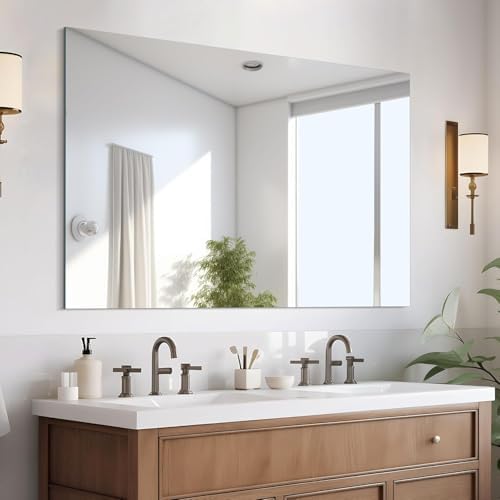 CILIBER Frameless Mirror, 30x40 Inch Rectangle Vanity Mirror by CILIBER
