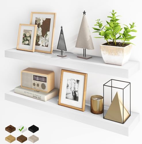 Fun Memories Floating Shelves for Wall, 36Inch Floating Shelves Set of 2 by FunMemories
