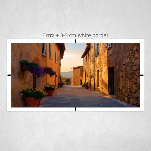 Canvas Wall Art Romantic Vintage Street View Poster Canvas Painting Print - Image 5