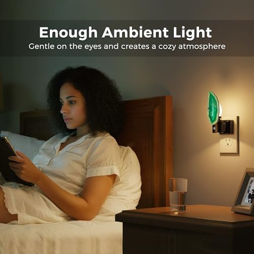 L LOHAS LED Night Lights Plug into Wall, Agate Nightlight Rotating 350° - Image 7