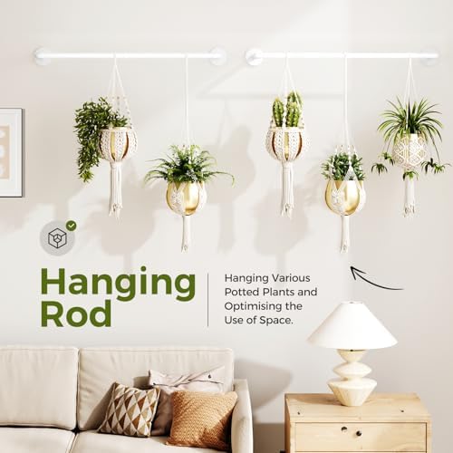 Bamworld Hanging Planters 2PCS for Indoor Plants Hanging Plant Holder - Image 2