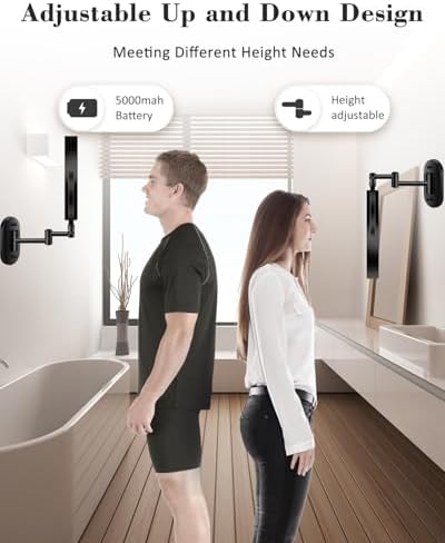 20X 9" Wall Mounted Magnifying Makeup Mirror - Image 2
