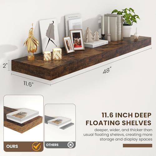 FLYJOE 48 Inch Floating Shelves - Image 3