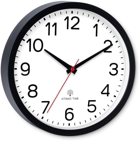 AKCISOT 10 Inch Wall Clock, Silent Battery Operated Analog Clock - Image 2
