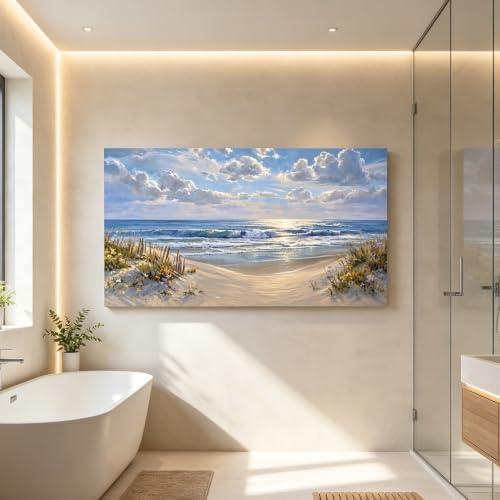 sea Beach Canvas Wall Art Ocean Nature large Framed decor HD High-definition - Image 7