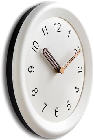 Mosewa 10" Wall Clock Silent Non-Ticking Battery Operated Wood Minimalist - Image 5
