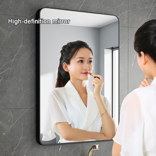 Metal Framed Bathroom Mirror Vanity Rectangle Wall Mounted Modern Mirrors - Image 4