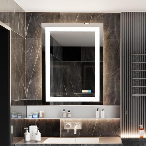 FLJ 24X32 inch Rectangular LED Bathroom Mirror by FLJLEDBathroomMirror