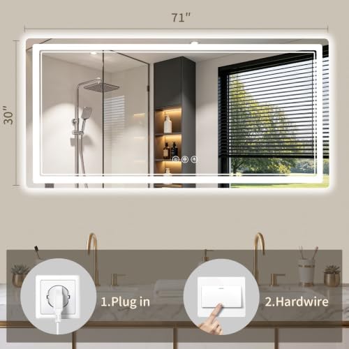 30"x71" LED Bathroom Mirror - Image 5