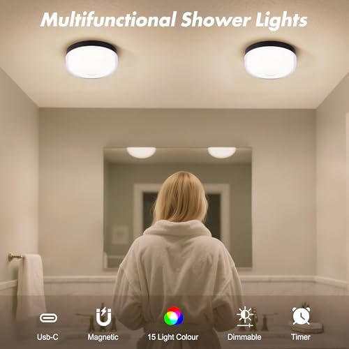 2-Pack Waterproof Shower Lights - Image 3