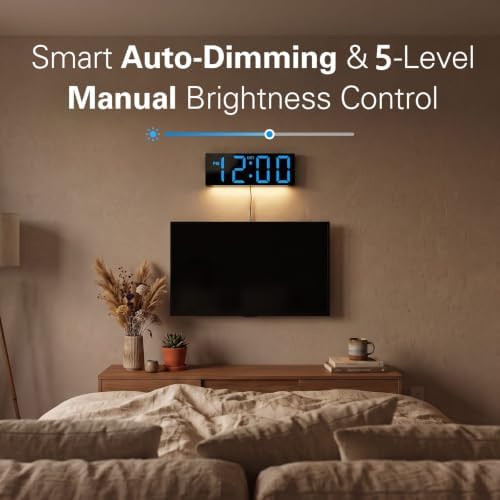 JALL Digital Wall Clock with Big LED Numbers - Image 5