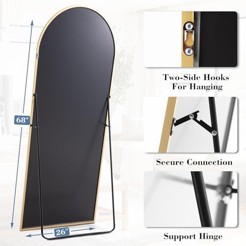 DUMOS 68"x26" Arched Full Length Mirror - Image 4