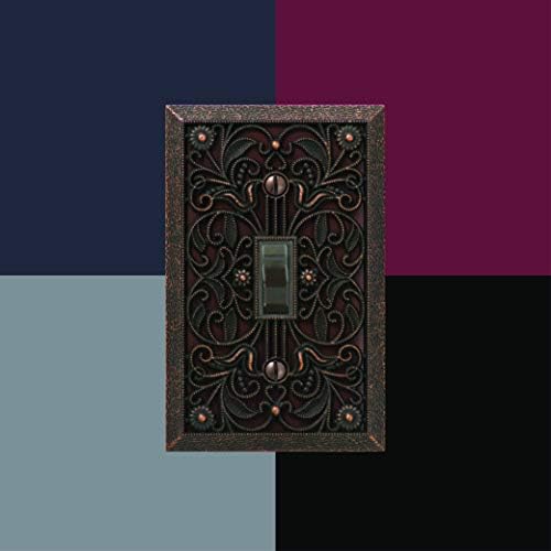 Amerelle 65DAB Filigree Wallplate, 1 Duplex, Antique Brass - Image 4