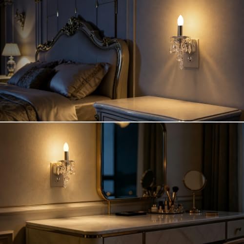 Briignite Chandelier Night Lights Plug into Wall, Dusk to Dawn Sensor - Image 5