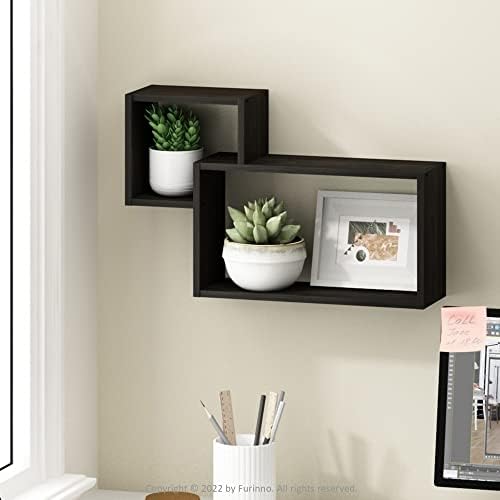 Furinno Rossi Interweave Wall Mount Floating Decorative Shelf - Image 2