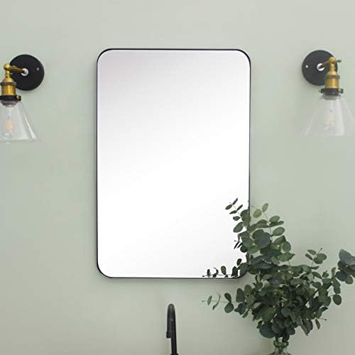 GRACTO 20 x 30'' Polished Nickel Rectangle Bathroom Vanity Mirror - Image 5