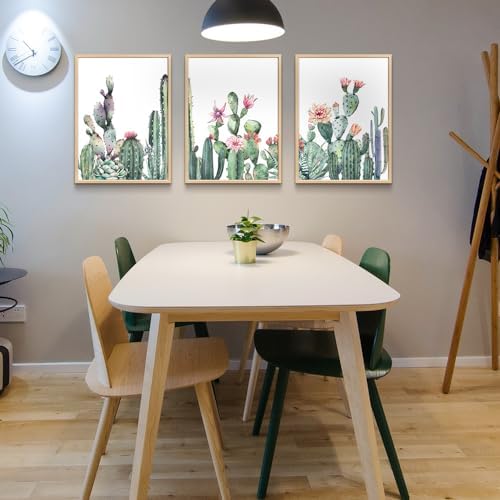 TTHYUEWS Large Boho Wall Art For Living Room Wood Framed Wall Decor For Bedroom - Image 4