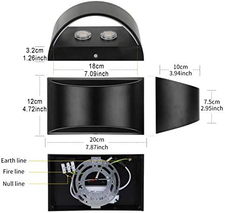 Lightess LED Wall Sconce Light Indoor - Image 3