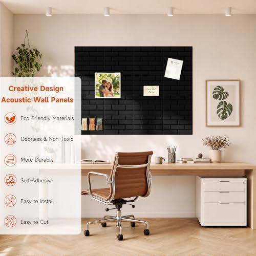 TO-TH Soundproof Panels Peel and Stick Acoustic Wall Panel 12 Pack - Image 4