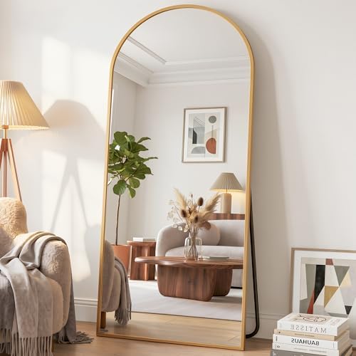 71"x28" Arched Full Length Mirror, Full Body Floor Mirror by Unknown