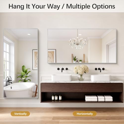 DESBING 30" x 60" Bathroom Mirror - Image 2