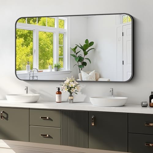 Koonmi Bathroom Wall Mirror, 24x48 Inch Large Vanity Mirror by KOONMI