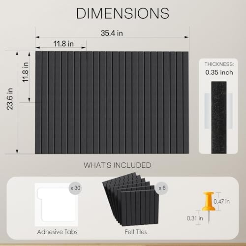 MaxGear Bulletin Board 36" x 24" - Image 3
