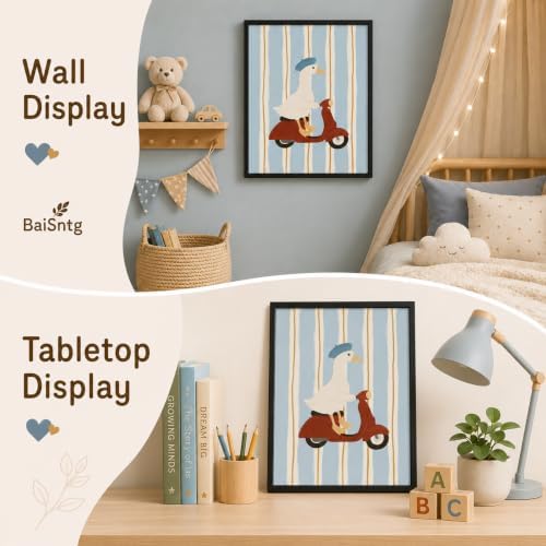 Framed Cute Duck Canvas Wall Art, Funny Animal Picture Wall Decor - Image 6