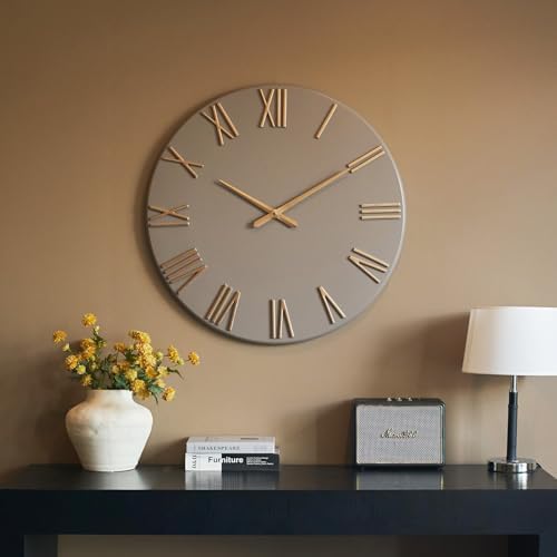 Extra Large Modern Wall Clock, 30 inch, Metal Face, Quartz Movement - Image 6