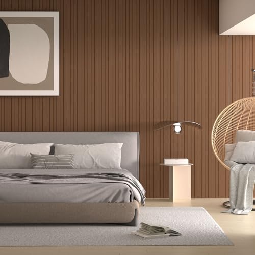 Peel and Stick Wood Slat Wall Panels, 118 x 15.7 in - Image 5