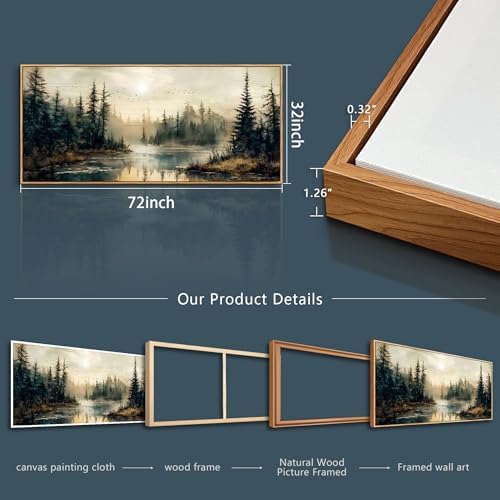 FUHAIHUA Wood Framed Large Wall Decor - Image 3