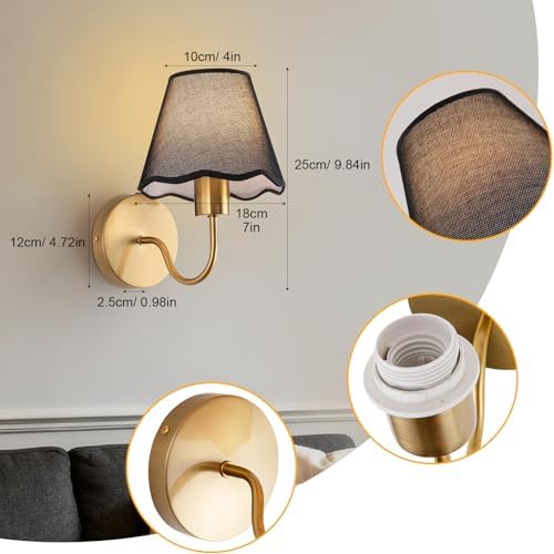 ADISUN Battery Operated Wall Sconce Set of 2, Wireless Wall Lights - Image 2