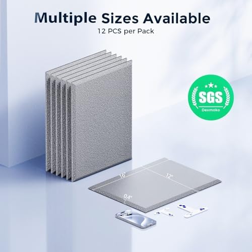 12 Pack Self-Adhesive Acoustic Panels, 2nd Generation Sound Absorbing Panel - Image 7
