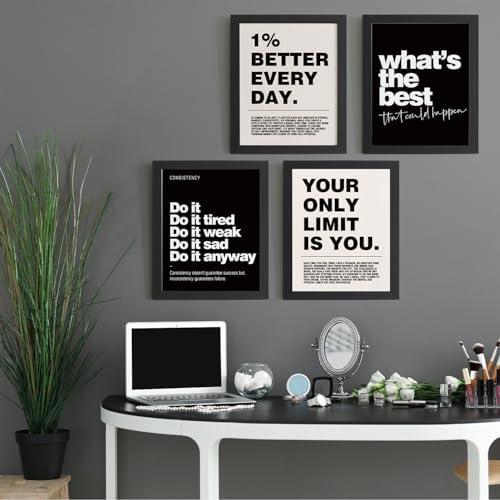 DSHFG Motivational Inspirational Office Wall Art Decor Prints Unframed - Image 4