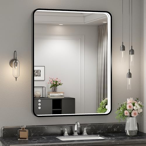 28x36 Inch LED Bathroom Mirror by Twalsu