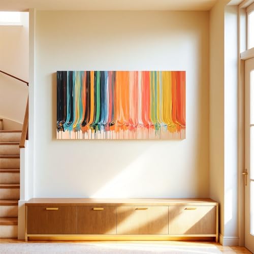 Modern Abstract Colorful Canvas Art Wall - Image 4