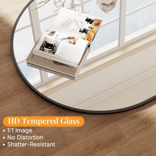 Sweetcrispy 30"x38" Arched Bathroom Mirror, Bathroom Mirrors - Image 3