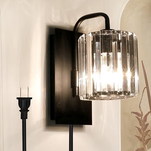 Plug in Crystal Wall Sconces by Wvsrbyr
