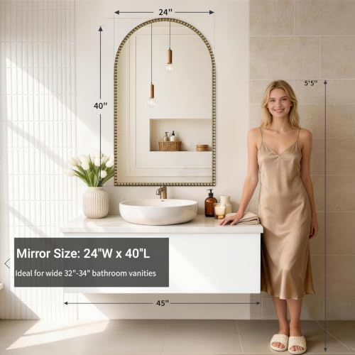 Champagne Bronze Mirror for Bathroom - Image 3