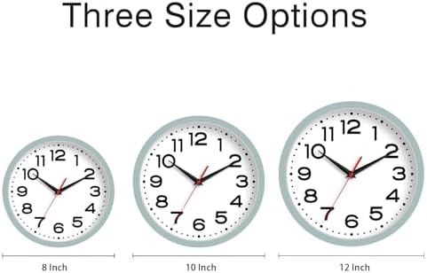 Roymnie 12 Inch Wall Clock, Battery Operated Silent Non Ticking - Image 7