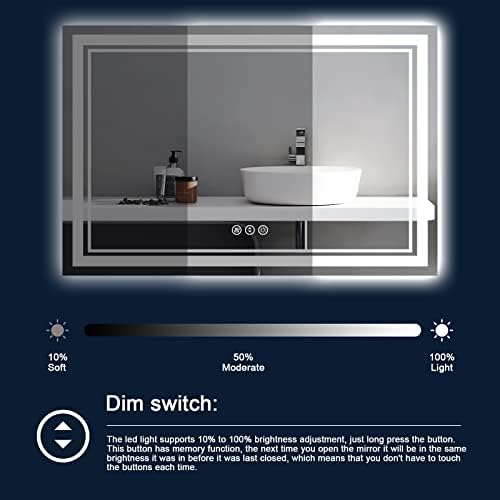 60x40 Inch LED Bathroom Mirror - Image 6