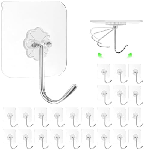ZESLMG Adhesive Wall Hooks No Damage by ZESLMG