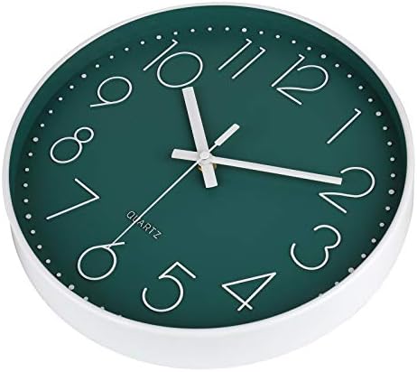 jomparis 12 Inch Silent Non-Ticking Battery Operated Round Wall Clock Easy to - Image 5