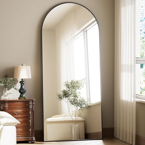 Full Body Mirror 26x71 inch Arched Full Length Mirror by WISSMIELSHOME