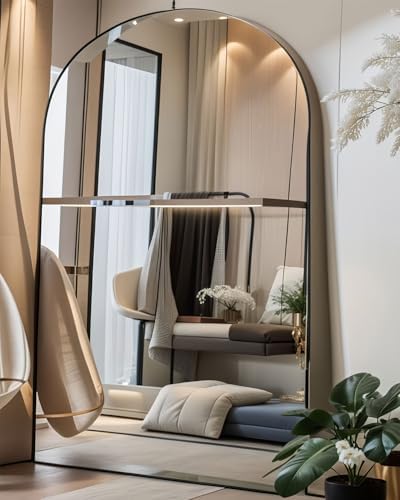 KOMCOTE Full Length Floor Mirror, 82x42 Inch Oversized Arched Standing Mirror - Image 3
