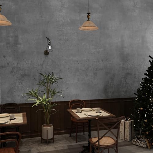Gray Concrete Wallpaper Peel and Stick Cement Contact Paper 31x157 inch - Image 4