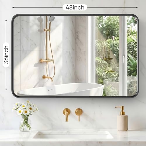 Sweetcrispy Bathroom Mirror 48x36 Inch, Vanity Mirror - Image 2