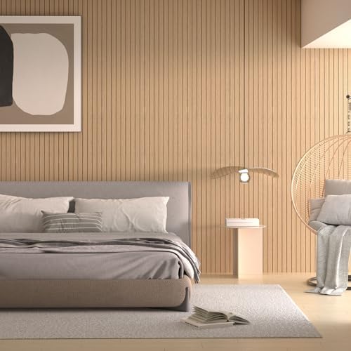 Peel and Stick Wood Slat Wall Panels, 236 x 15.7 in - Image 3