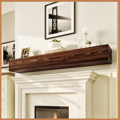 Avana Rustic Fireplace Mantle Shelf 60 Inches by AvanaHome