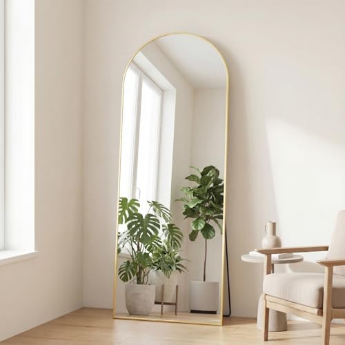 Sweetcrispy 65"x24" Arched Full Length Mirror, Full Body Mirror - Image 2